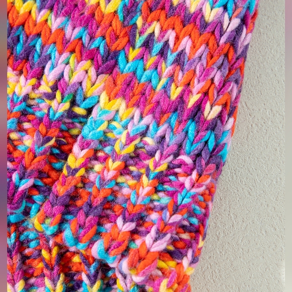 🚨L11 Pink Confetti Drop Shoulder Open Front Cardigan - Picture 4 of 9